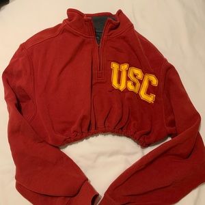 Custom vintage cropped USC sweatshirt. Fits like a medium
